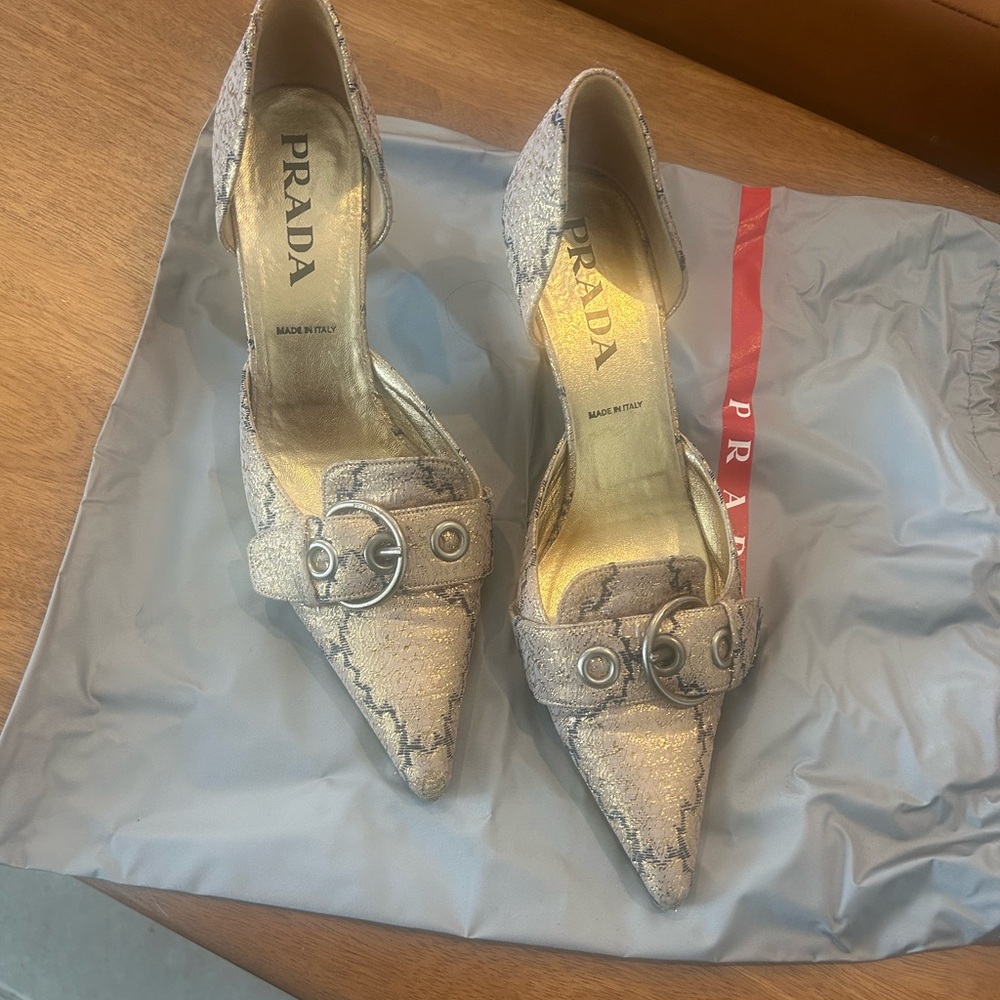 Prada D’Orsay Kitten Heel